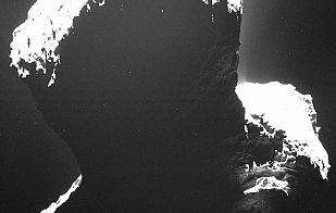 El 'lado oscuro' del cometa 67P