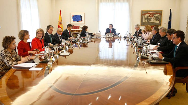 Reunión del Consejo de Ministros en marzo de 2018