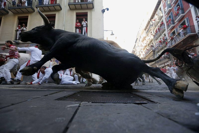 El penúltimo encierro de San Fermín 2015 ha sido muy veloz