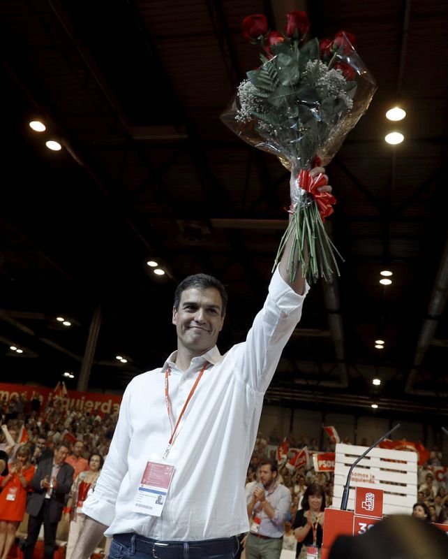 Pedro Sánchez durante el acto de clausura del Congreso Federal del PSOE