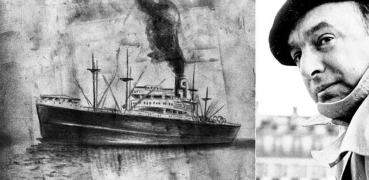 Pablo Neruda y el Winnipeg, visto por Laura Martel y Antonia Santolaya  