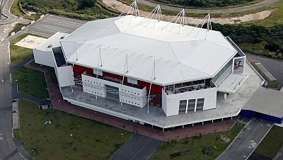 La Arena Olímpica de Río, construida para los Juegos Panamericanos de 2007 y remodelada para Río 2016, cuenta con 12.000 localidades y en él se disputarán las pruebas de gimnasia artística, rítmica y de trampolín.