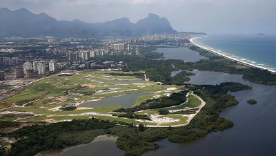 Situado en la región de Barra de Tijuca, el campo de golf tiene una capacidad para 15.000 personas.