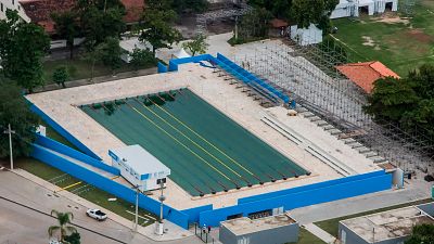 Con unas gradas con capacidad para 2.000 personas, la piscina de este centro acogerá las pruebas de natación del pentatlón moderno.