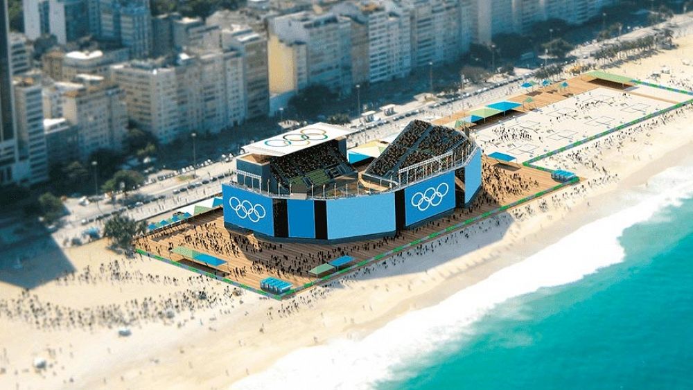 Sobre un recinto temporal con capacidad para 12.000 personas, el voley playa regresa a sus orígenes al situarse sobre la misma arena de la playa de Copacabana.