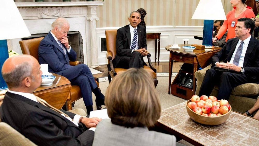 Reunión del equipo de seguridad e inteligencia de Barack Obama en la Casa Blanca tras la matanza de Orlando