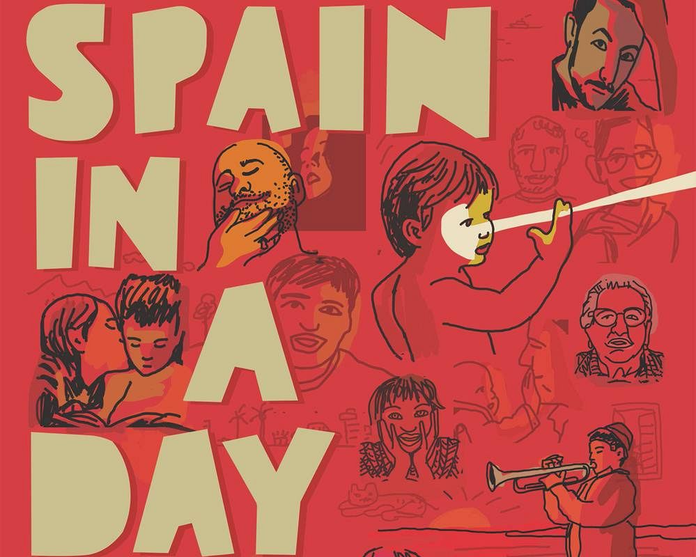 Cartel de 'Spain in a day' de Javier Mariscal Cartel de 'Spain in a day' de Javier Mariscal