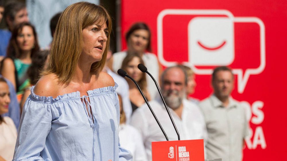La secretaria general del PSE y candidata a lehendakari, Idoia Mendia.