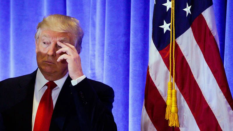Donald Trump,durante una rueda de prensa en Nueva York. Donald Trump,durante una rueda de prensa en Nueva York.