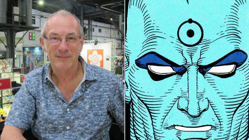Dave Gibbons y el Dr. Manhattan Dave Gibbons y el Dr. Manhattan