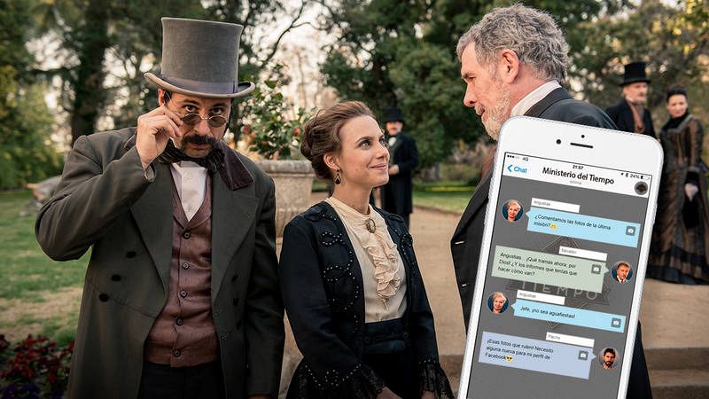 El grupo de Whatsapp de los agentes de 'El Ministerio del Tiempo' El grupo de Whatsapp de los agentes de 'El Ministerio del Tiempo'