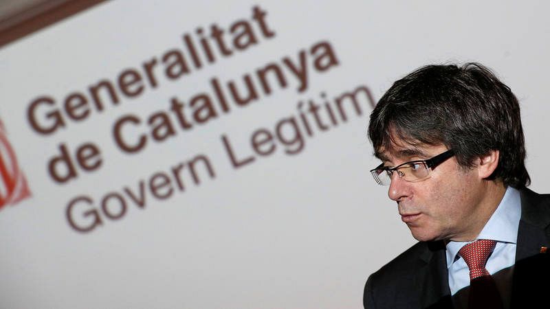 El cabeza de lista de Junts per Catalunya en las elecciones catalanas del 21-D, Carles Puigdemont El cabeza de lista de Junts per Catalunya en las elecciones catalanas del 21-D, Carles Puigdemont