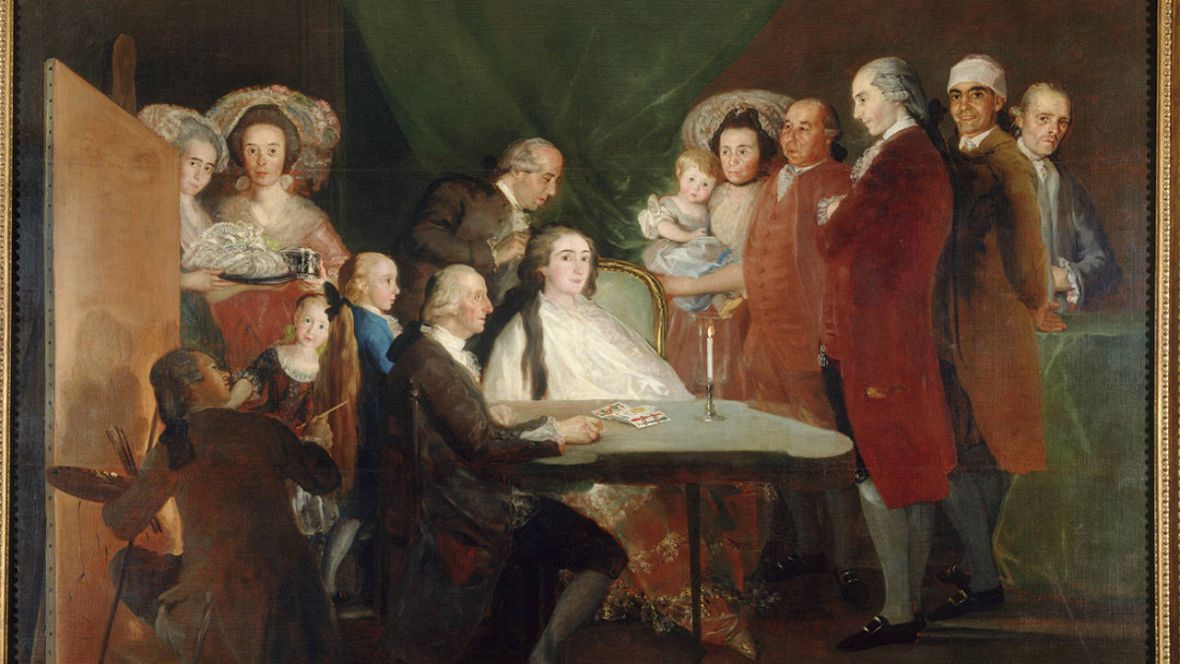 'La familia del infante don Luis de Borbón' (1783-84). Francisco de Goya.