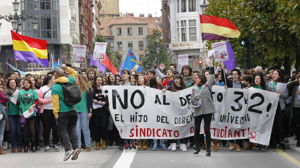 Imagen de archivo de una manifestación de estudiantes