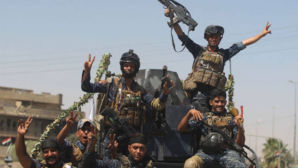 Las tropas iraquíes reconquistan la simbólica mezquita de Mosul donde el Dáesh proclamó su califato ?w=1180&i=1498733153141
