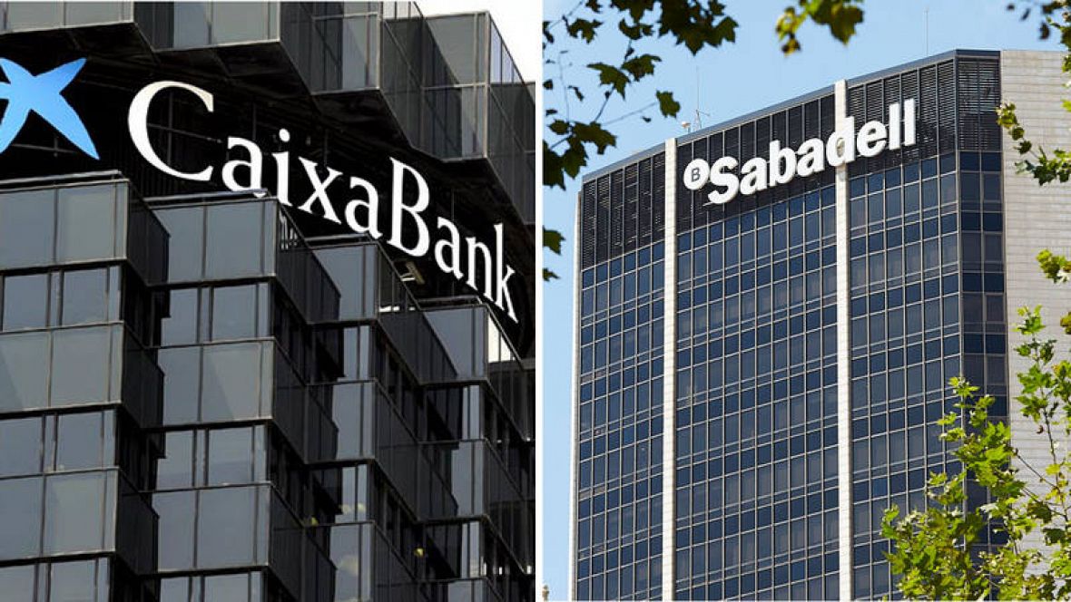 Resultado de imagen de caixabank y banco sabadell