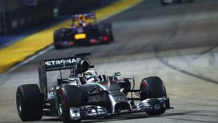 El piloto británico Lewis Hamilton, en Singapur