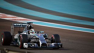 Lewis Hamilton, en los entrenamientos libres del GP de Abu Dabi.