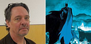 Tim Sale y una de sus ilustraciones de Batman Tim Sale y una de sus ilustraciones de Batman