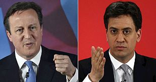 David Cameron y Ed Miliband no lograrán mayoría absoluta, según los sondeos. David Cameron y Ed Miliband no lograrán mayoría absoluta, según los sondeos.