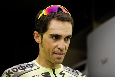 Imagen de Alberto Contador (Tinkoff) durante el Tour de Francia 2015.