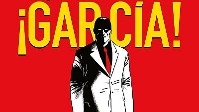 Fragmento de la portada de '¡Garcia!' Fragmento de la portada de '¡Garcia!'