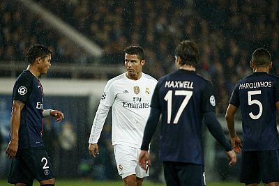 Cristiano Ronaldo durante el partido ante el PSG.