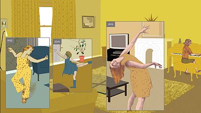 Páginas de 'Aquí', de Richard McGuire Páginas de 'Aquí', de Richard McGuire
