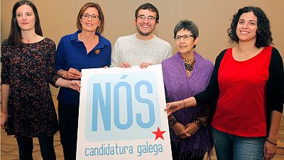 Olalla Rodil, Carmén Adán, Carlos Callón, Tereixa Novo y Noa Presas, cabezas de lista en las provincias gallegas por el BNG Olalla Rodil, Carmén Adán, Carlos Callón, Tereixa Novo y Noa Presas, cabezas de lista en las provincias gallegas por el BNG