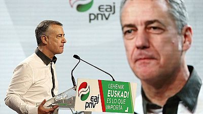 El lehendakari, Iñigo Urkullu, durante su intervención en un mitin del PNV en San Sebastián. El lehendakari, Iñigo Urkullu, durante su intervención en un mitin del PNV en San Sebastián.