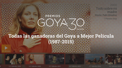 Los Goya cumplen 30 años Los Goya cumplen 30 años