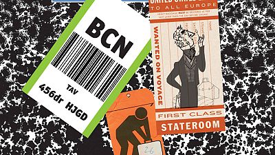Fragmento de la portada de 'Turista accidental' Fragmento de la portada de 'Turista accidental'