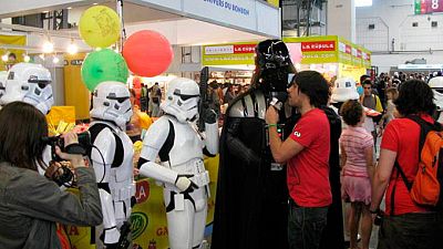Darth Vader suele ser un visitante habitual del Salón del Cómic de Barcelona Darth Vader suele ser un visitante habitual del Salón del Cómic de Barcelona