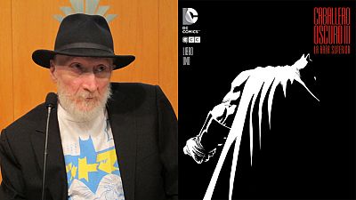 Frank Miller en el Salón del Cómic y la portada de 'El Caballero Oscuro III' Frank Miller en el Salón del Cómic y la portada de 'El Caballero Oscuro III'