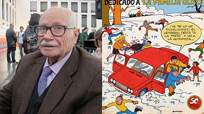 Josep María Blanco en el Salón del Cómic de Barcelona y una de sus portadas para La familia Ulises' Josep María Blanco en el Salón del Cómic de Barcelona y una de sus portadas para La familia Ulises'
