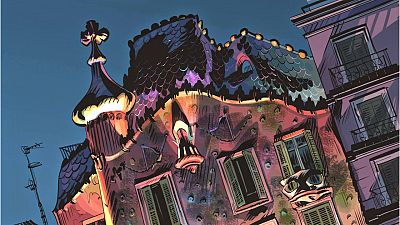 Viñeta de 'El fantasma de Gaudí'