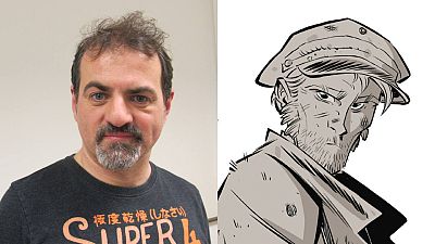 Pierre Alary y su personaje, Silas Corey Pierre Alary y su personaje, Silas Corey