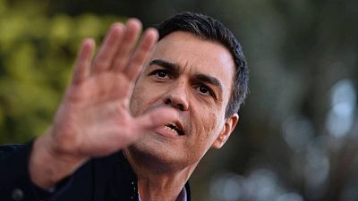 Pedro Sánchez, durante un mitin en Galicia. Pedro Sánchez, durante un mitin en Galicia.