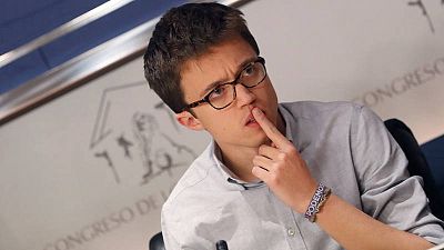 Iñigo Errejón, en rueda de prensa en el Congreso de los Diputados Iñigo Errejón, en rueda de prensa en el Congreso de los Diputados