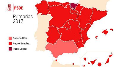 Sánchez gana en todas las comunidades, salvo en Andalucía y País Vasco