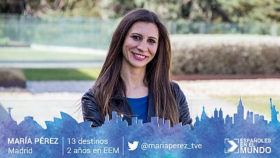 María Pérez el País Vaco - Extremadura - Madrid. 13 destinos en 2 años