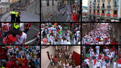 Quinto encierro, en multipantalla Quinto encierro, en multipantalla