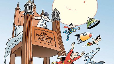 Fragmento del Cartel de Jan para el 36 Salón del Cómic de Barcelona Fragmento del Cartel de Jan para el 36 Salón del Cómic de Barcelona