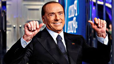 El exprimer ministro italiano, Silvio Berlusconi, durante una entrevista de campaña