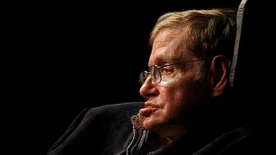 Stephen Hawking en una charla en Ciudad del Cabo (11/05/2008).