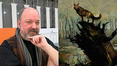 Dave McKean y una imagen de 'Black Dog' Dave McKean y una imagen de 'Black Dog'