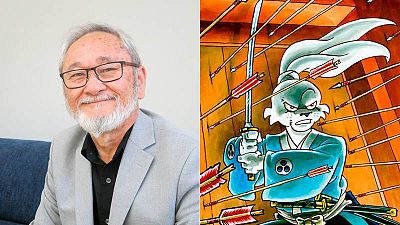 Stan Sakai en el Salón del Cómic de Barcelona y una imagen de Usagi Yojimbo Stan Sakai en el Salón del Cómic de Barcelona y una imagen de Usagi Yojimbo