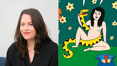 Liv Strömquist en el Salón del Cómic de Barcelona e ilustración de 'El fruto prohibido' Liv Strömquist en el Salón del Cómic de Barcelona e ilustración de 'El fruto prohibido'