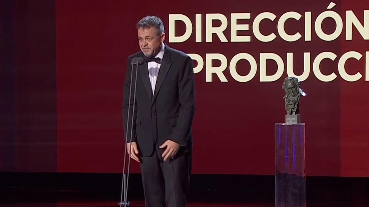 Ir al Video Albert Espelt, Goya a mejor dirección de producción por 'Mediterráneo': "Que deje de ser una fosa común"