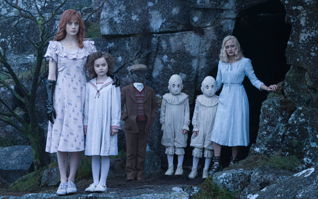 Algunos de los niños del hogar de Miss Peregrine